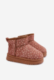 Braune Schneestiefel mit warmem Futter