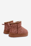Braune Schneestiefel mit warmem Futter
