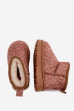 Braune Schneestiefel mit warmem Futter