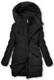 Mädchen Extra Warme Winterjacke Schwarz