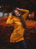 Sweatjacke/Sweatkleid gelb
