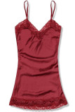 Lingerie-Oberteil bordorot