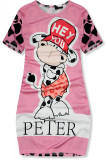 Kleid mit Comic-Print HEY YOU pink
