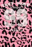 Kleid mit Comic-Print HEY YOU pink