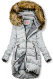 Winter Jacke mit Kapuze babyblau