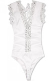Body mit Spitze weiß