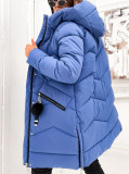 Winterjacke mit Kapuze FROST Blau