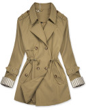 Mocca Trenchcoat mit Taillengürtel