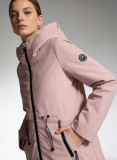 Damen-Übergangsjacke mit Kapuze - Altrosa
