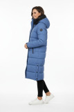Blaue Damen-Winterjacke mit Kapuze STORM