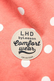 Kapuzensweatjacke mit Allover Punkte-Design aprikose