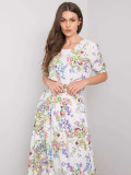 Weißes Blumen Kleid