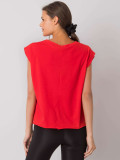 Rotes Damen T-Shirt aus Baumwolle mit Druck