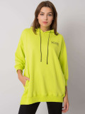 Limettenfarbene Baumwolljacke mit Taschen