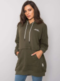 Khaki Damen Kapuzenpullover