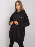 Schwarzes Damen Sweatshirt mit Kapuze