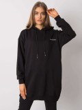 Schwarzes Damen Sweatshirt mit Kapuze