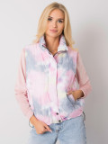 Grau-rosa Weste