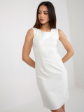 Ecru elegantes Cocktailkleid mit Bolero