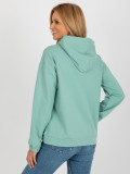 Pistazien Damen Kapuzenpullover mit Aufnäher