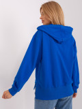 Dunkelblaue Damenjacke mit Kapuze