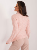 Stylischer Pullover mit langen Ärmeln in hellem Rosa