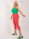 Korallenfarbene Damenhose