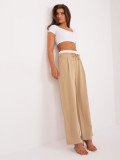 Elegante Palazzo-Hosen in Camel