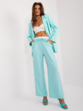 Elegante Palazzo-Hosen in Mintgrün