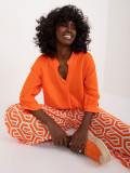 Stylische orange Bluse