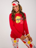 Bequemes rotes Pyjama