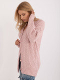 Stylischer rosa Pullover mit langen Ärmeln