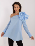 Elegante Bluse in Hellblau