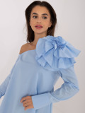 Elegante Bluse in Hellblau