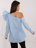 Elegante Bluse in Hellblau