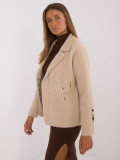 Beige Übergangsjacke