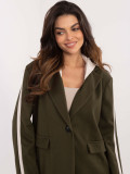 Stylische khaki Jacke mit Kapuze