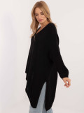 Eleganter schwarzer Pullover
