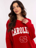 Rote Sweatshirt mit langen Ärmeln