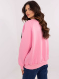 Rosa Sweatshirt mit langen Ärmeln