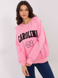 Rosa Sweatshirt mit langen Ärmeln