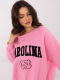 Rosa Sweatshirt mit langen Ärmeln