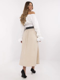 Eleganter Maxi-Rock in Beige