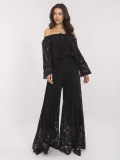 Elegante schwarze Palazzo-Hosen