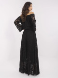 Elegante schwarze Palazzo-Hosen