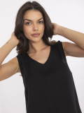 Stylische schwarze Bluse