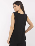 Stylische schwarze Bluse