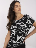 Stylische schwarze Bluse