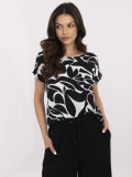 Stylische schwarze Bluse