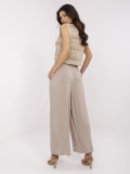 Beige Palazzo-Hosen